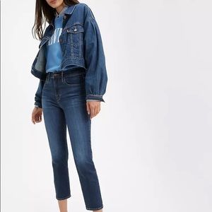 724 high rise straight cropped women's jeans